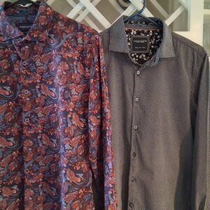 TWO Mens dress shirts Sz small